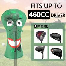 Bao đầu gậy golf Wosofe Golf Wood Headcover Poker Elements Driver, Unisex, Chất liệu da PU, Màu xanh lá cây. - màu xanh lá - Xem 5