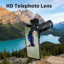 适用于智能手机的36倍变焦镜头，也适用于手机摄像头，可用作智能手机的显微镜镜头。 - 黑色 - 查看 1