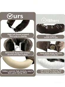 1pc/4pcs No Heat Curler, Hair Band Curler And Hot Curler, Made Of Soft High Elastic Rubber, No Heat Needed, Hair Styling Tool Accessory - Multicolor - View 3