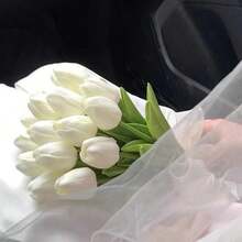 Bó hoa cưới hoa loa kèn Calla Lily, hoa giả bằng nhựa latex, thích hợp trang trí Ngày của Mẹ, Lễ Phục Sinh, nhà cửa, nhà bếp, đám cưới, cắm hoa mùa xuân, trang trí bàn tiệc và đám cưới. - trắng - Xem 16