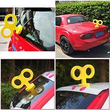 3D Car Wind Up Key Cute Clockwork Wind Up Key For Back Of Car Roof Decoration Yellow - Yellow - View 3