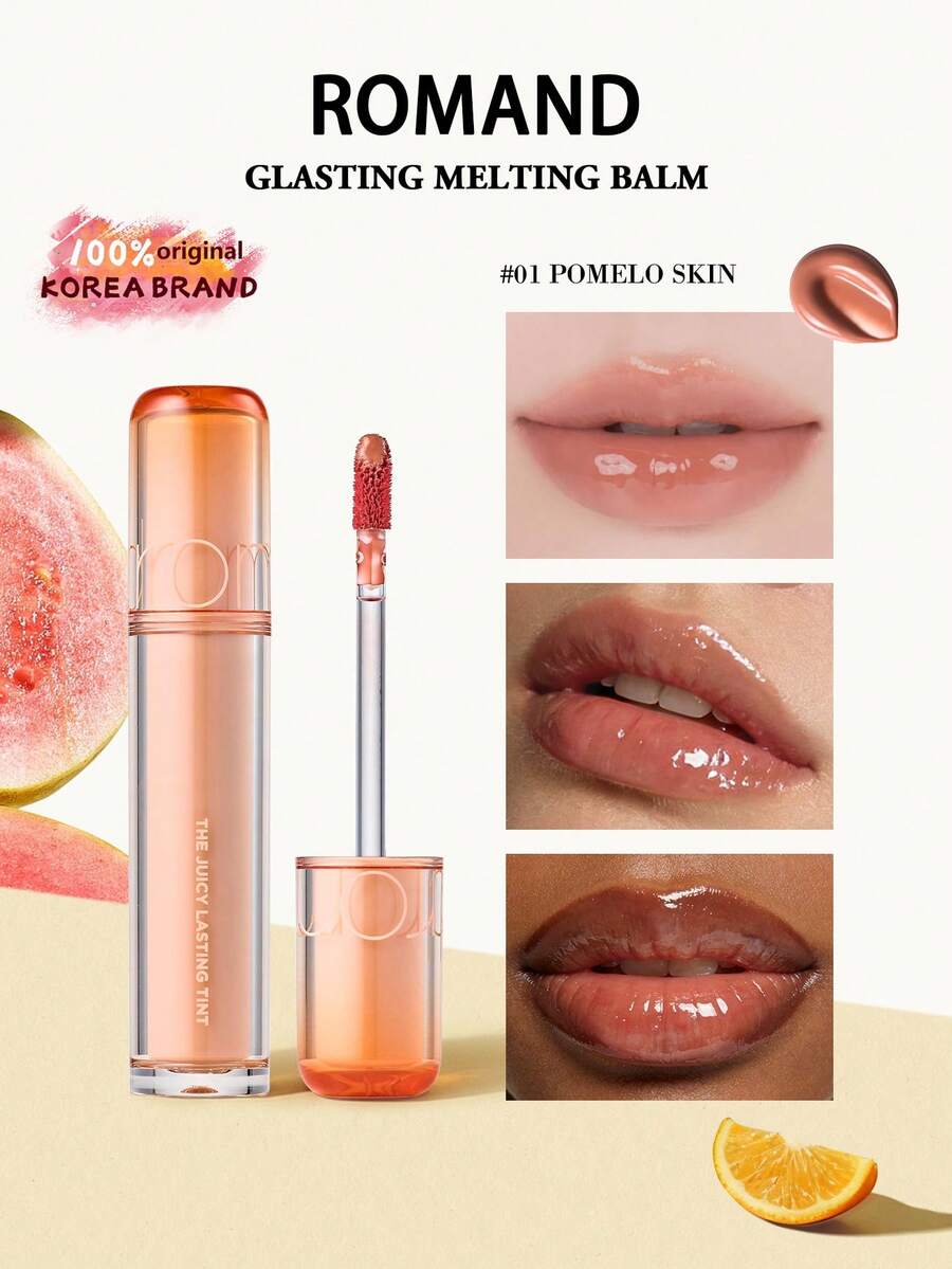 Rom&nd Juice Lip Glaze 2.0 01 與 37 聯名限定版,適合日常妝容,送給女友的完美禮物 - 01 - 查看 1