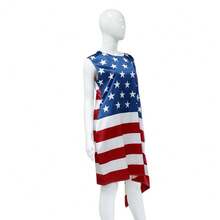 Adult Independence Day Flag Theme COS Costume For Holiday Party & Performance - Multicolor - View 4