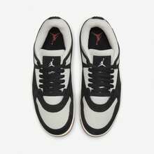 Nike Jordan Air Jordan 4 RM 舒適休閒 低筒 復古籃球鞋 男款白黑色 - 黑與白 - 查看 5