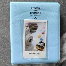 1pc Mini Photo Album With 64 Pockets For 3-Inch Instant Camera & Business Card, Compact And Cute Memory Book For Instant Cameras, Ideal Gift For Friends And Family - A - 查看 5