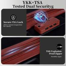 YSTYLE Luggage Sets 5 Piece,Expandable Hardshell Suitcase Set, Travel Suitcases With Durable Spinner Wheels And TSA Lock - Dark Brown - View 6