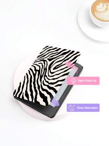 1个黑白不对称波浪纹保护套，适用于 Kindle 10 代、Kindle 11 代、Kindle Paperwhite 5 等电子书阅读器，具备自动唤醒/睡眠功能，轻巧便捷，完美贴合，有效保护您的阅读设备，浪漫礼物之选。 - 彩色 - 查看 5
