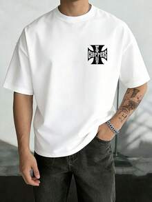 T-Shirt Homme Style Rétro Américain, Motif Locomotives, Inscription West Coast Choppers - 樣式1 - 查看 3