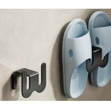 Bathroom Slipper Rack, Wall Mounted No Drill Bathroom Shoe Organizer Holder, Drainage Rack For Toilet - View 2