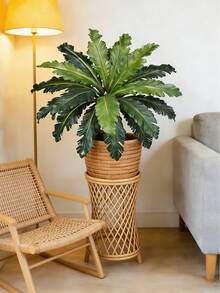 Cây dương xỉ nhân tạo 45-50cm, lá dương xỉ Ba Tư giả, lá dương xỉ nhiệt đới Boston, bó lá cọ nhựa, cỏ giả sống động như thật, dùng trang trí nhà cửa, sân vườn, trong nhà, ngoài trời, đám cưới (không kèm chậu), 1 cây. - màu xanh lá - Xem 8
