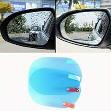 Car Rearview Mirror, Left Rearview Mirror Rain Repellent Film - Enhance Safety And Visibility, Allows Driving In Rainy And Foggy Weather, Full Screen Anti-Fog And Anti-Rain Film - A - View 5