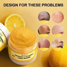 Meliza 维生素C和姜黄面部磨砂膏/深层清洁和温和清洁/适合所有肤质---附赠涂抹刷-夏季护肤 - 深層清潔 - 查看 4