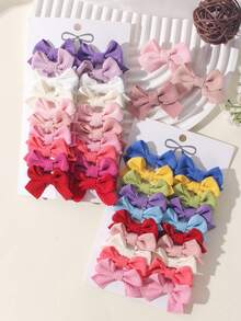 20pcs Plain Ribbed Knit Fabric, For Daily Use - Mixed color - View 3