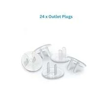 24个装电源插座保护盖，保障宝宝安全，防止触电。安装简便，可靠的塑料材质。 - 無色 - 查看 3