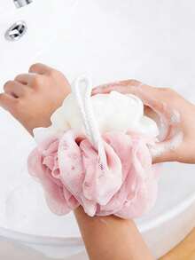 二合一去角质浴巾套装，可轻柔或粗暴去角质，有效清洁身体，优质网状材质，便捷系带设计，包含浴球和浴巾，令肌肤光滑，适合日常使用。 - B - 查看 8