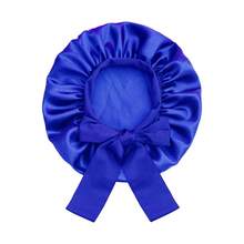 ZTZI 1pc Luxury Satin Hair Bonnet With Bow - Soft Silk Sleep Cap For Protecting Curly & Natural Hair - AA1pc Bow-tie Round Hat - View 17
