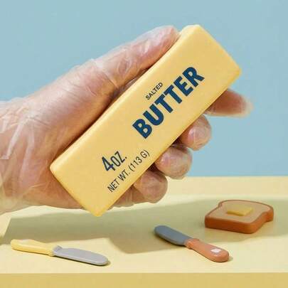 Soft Butter Stress Toy - Moist & Stretchy Fidget Stick For Anxiety Relief & Focus