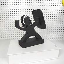 斯巴达勇士飞镖架，3D打印装饰支架，可收纳9支钢制/软式飞镖 - 完美的桌面飞镖收纳架，适合飞镖玩家和男士专属空间装饰 - 送给飞镖爱好者的绝佳礼物，适用于桌面、酒吧、游戏室、派对玩具、飞镖配件 - 彩色 - 查看 9