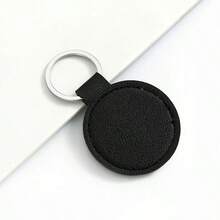 Móc khóa da tròn khắc chữ theo yêu cầu, móc khóa tròn cá nhân hóa với tên/chữ, móc khóa da tối giản, món quà độc đáo cho sinh nhật, kỷ niệm, đám cưới và quà lưu niệm doanh nghiệp. - Nhiều màu - Xem 7