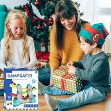 Pista de Coches Rampas para Niños,Juguete de Carreras Educativo,Regalos para Niños para Navidad,Cumpleaños - Azul - Ver 6
