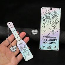 好女人书签，酷炫书签，爱书人礼物，暗黑罗曼史书签，书籍周边，生日奇幻书籍周边，女性阅读书签。 - 彩色 - 查看 4