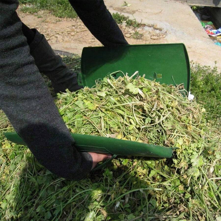 2件套户外落叶收集工具 - 塑料花园落叶耙 - 园艺落叶收集工具