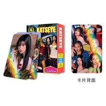 132张全息KATSEYE星星系列卡片、贴纸、双面LOMO闪卡，盒装 - 1PC - 查看 5