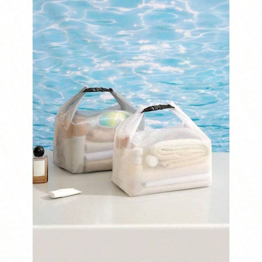 1PC Swimming Bag, Women's Dry Wet Separation Portable Swimsuit Storage Bag, Special Waterproof Bag, Large Capacity Men's Beach Wash Bag, Suitable For Swimming, Bathing And Travel Purse Wallet For Outdoor Sport Summer Vacation Holiday Pool Sport Bag For Sports For Fitness For Exercise Travel Bag For Vacation For Women For Men Travel Essential Durable Beach Bag For Beach - 灰色 - 查看 1