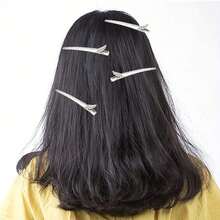 24 Pcs Alligator Curl Clips, 1.8 Inch Single Prong Clips Hair Accessories For Hair Styling, Hair Coloring, Silver, Claw Clips, Hair Claws, Hair Slide, Hair Barrettes, Head Accessories, Hairpin - Kích thước trung bình 5,5cm/2,17 inch - Xem 10