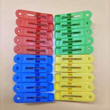 10pcs Multi-Functional Plastic Spring Clips (Random Colors), Suitable For Laundry Drying, Sealing Bags, Hanging Photos, Outdoor Camping And Various Other Uses - Multicolor - View 7