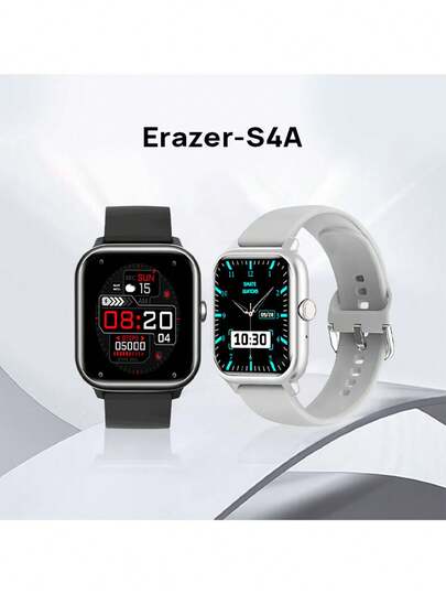 Lenovo Erazer-S4A 智能手表，支持蓝牙通话，低功耗，超长续航，IP67 防水防尘，健身追踪器，送礼佳品，兼容三星、小米等品牌手机