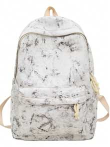 新款时尚简约休闲背包，大容量，适合高中生和大学生使用 - 彩色 - 查看 15