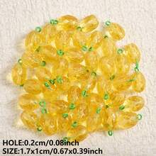 1pc/4pcs Cute & Fashionable Glass Vegetable & Fruit 3D Pendant Charms, Strawberry, Pineapple, Grape, Suitable For Necklace, Earrings, DIY Jewelry Making - Picture - View 16