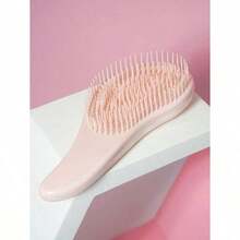 Mini Starry Sky Tangler Hair Brush, 1 Pc/ 2pcs Smooth Hair Wet And Dry Hair Brush,Detangling Brush For Adults Hair- Detangler Brush For Natural,Curly,Straight,Wet/Dry Hair, Toddler Hair Accessories, Teenager Gifts For Girls,Back To School,School Essentials,Travel Essentials,Halloween Presents, Christmas Gifts(Yellow) - 粉色 - 查看 3