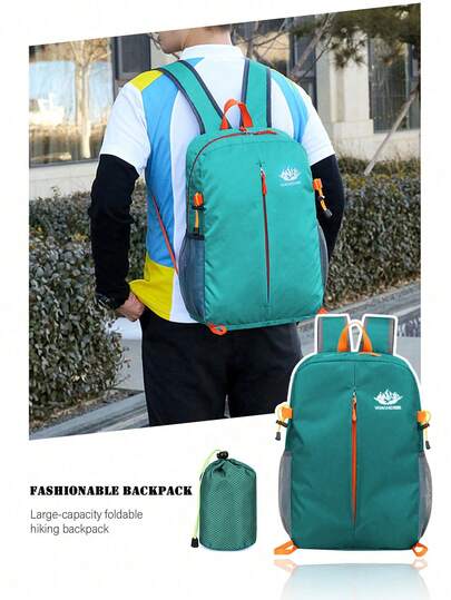 Outdoor Multifunctional Sports & Leisure Foldable Portable Lightweight Backpack, Suitable For Commuting, Travel, Hiking, Large Capacity