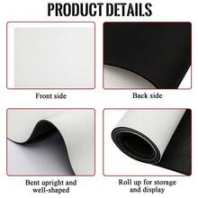 1pc Checkered Pattern Tableware Drying Mat, Coffee Machine Mat, Washing Machine Mat, Table Mat, Polyester Material, Suitable For Kitchen, Dining Room, Living Room, Can Be Given As A Gift - Multicolor - View 4