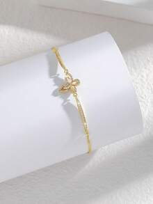 1pc Elegant Spring New Butterfly Adjustable Chain Bracelet, Adds Sophistication For Daily Wear, Birthday, Party, Wedding, Graduation Gift - Multicolor - View 11