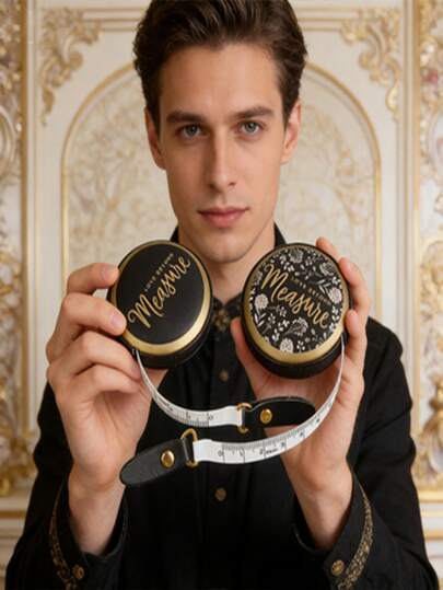 Mini cinta métrica, cinta métrica portátil, cinta métrica artesanal DIY, cinta métrica circular de extensión automática para medición de ropa, cinta métrica de medición tridimensional, cinta de 150 cm con contracción automática y escala doble faz.