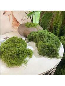 1pc 20g/50g/100g/200g/500g Artificial Moss, Suitable For Home Decor, Fake Moss Micro Landscape Arrangement, Lawn, Potted Plants - Multicolor - View 4