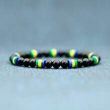 Obsidian Simple Elastic Beads 6mm Simple And Fashionable Men's And Women's Bracelets - Bracelet - View 11