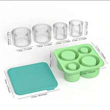 Khay làm đá tròn bằng silicon có nắp đậy, dung tích 20oz/30oz/40oz, giữ lạnh đồ uống. - Truyện tranh bốn khung - Xem 2