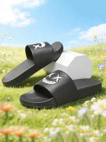 4-Season Slippers, Indoor Household Slippers, Bathroom Slippers, Outdoor Beach Slippers, Pool Slippers, Slippers, Slip-On Slippers - Black - View 2