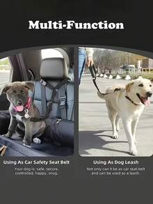 1pc Pet Car Safety Leash, Pet Car Traction Rope, Dog Safety Belt Buckle, Dog Car Safety Belt, Christmas Gift For Dogs - Multicolor - View 6