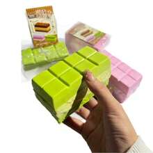 1个巧克力慢回弹玩具 - 布朗尼蛋糕造型 - 食物造型 - 慢回弹 - 柔软湿润 - 解压玩具 - 生日礼物 - 完美礼物 - 收藏品 - 彩色 - 查看 9