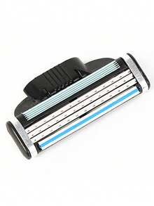 男士手动剃须刀，三层锋利不锈钢刀片，金属防滑手柄，兼容 MACH 3，带防滑手柄，高端经典日常男士剃须工具 - 安全剃刀 - 查看 7