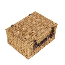 Red Hamper 40cm Buff Wicker Picnic Basket - Brown - View 4