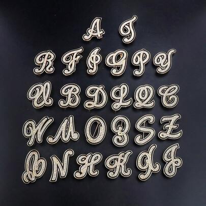 1pc Cute Zinc Alloy Rhinestone & Enamel 26 English Letter Brooch, Suitable For Women's Daily Wear