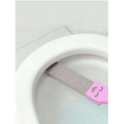 2支装火山石清洁刷，带手柄，强力去除水垢和钙沉积，适用于马桶、厨房水槽、烤架、浴缸，圣诞礼物，马桶刷