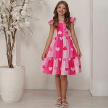 Short Dress For Girls/Teenagers - Hot Pink - View 2