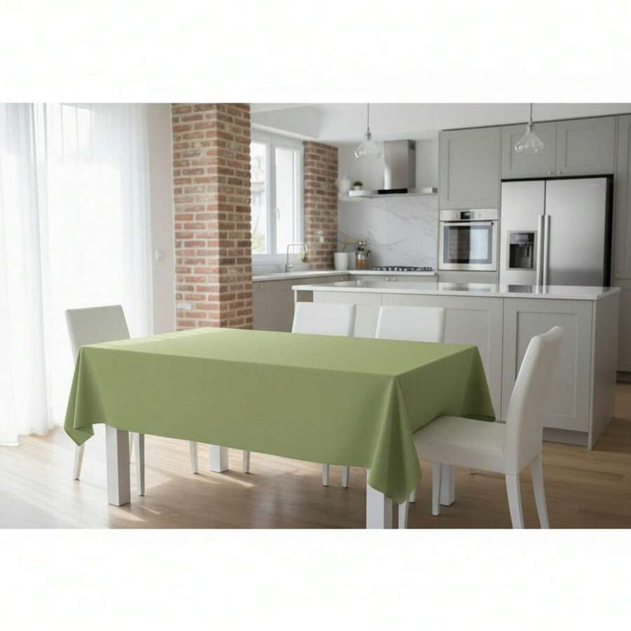 Kiva Plain Color Oilcloth Tablecloth, Stain Resistant, Water Repellent, Sizes From 100x140 To 300x140 Cm And Round 140 Cm - Oilcloth Tablecloth Made In Spain - Available In 10 Colors - 選項7 - 查看 1